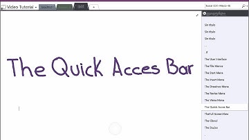 How to Use OneNote for School Tutorial - Lesson 9: The Quick Access Bar