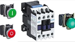 شرح طريقة تركيب كونتاكتور  Contacteur triphasé.  Three-phase contactor.