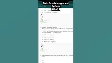 NPTEL Data Base Management System Week 0 Assignment Answers | July–Dec 2025 | NOC25-CS145