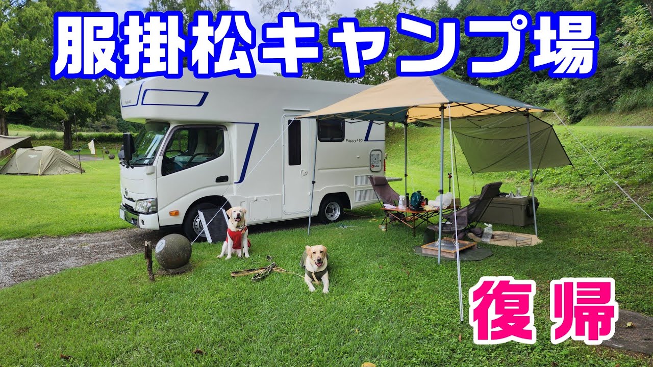 Puppy480 大型犬と車中泊 | 服掛松キャンプ場