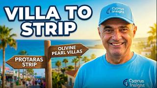 Protaras Strip to Olivine Pearl Villas Walking the Best Route.