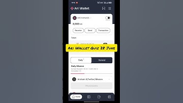 Ari Wallet Quiz Answer 28 June | Ari Wallet Today Voucher Code 28 June #cryptonews #dailyquiz