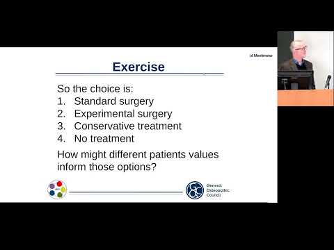 Steven Bettles - Osteopathic Practice Standards and shared decision making