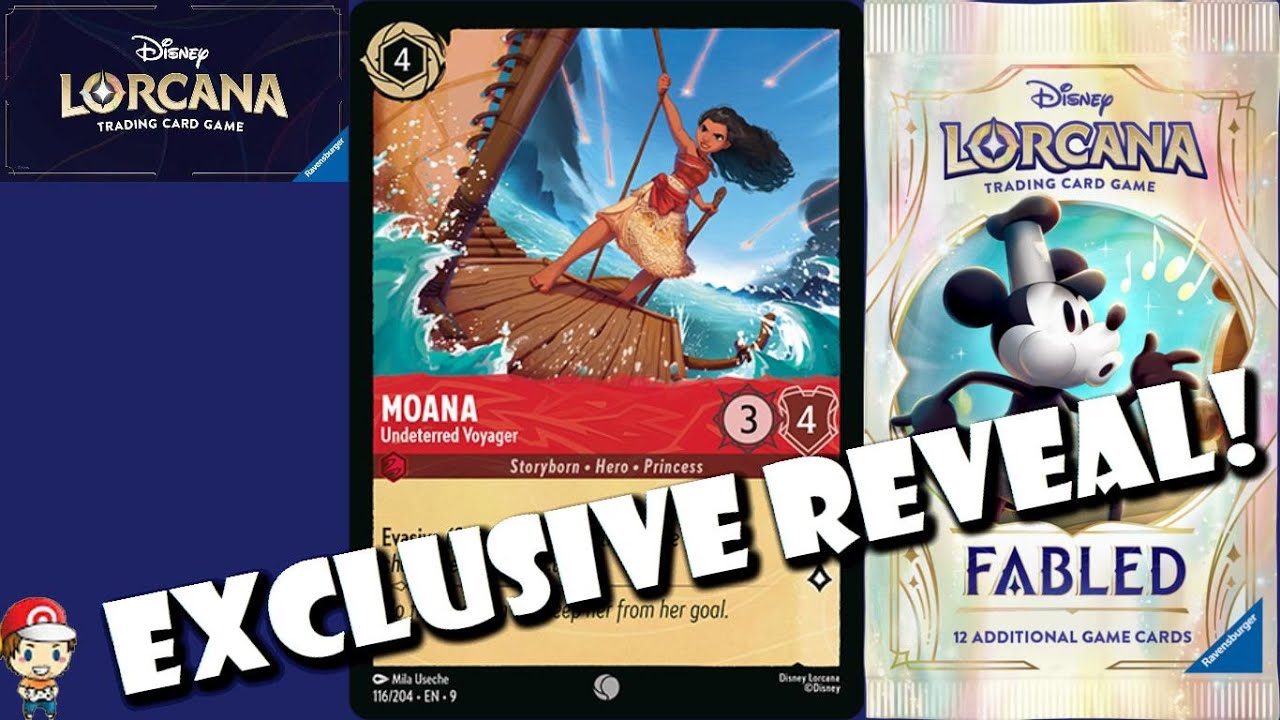 EXCLUSIVE Disney Lorcana Reveal from Fabled! Moana is Back! Hype New Set! (Disney Lorcana News) EXCLUSIVE Disney Lorcana Reveal from Fabled! Moana is Back! Hype New Set! (Disney Lorcana News)