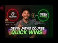 #1 Quick Wins DEVIN JATHO COURSE | MEDIA MASTER CLASS | MEDIA LAUNCHPAD