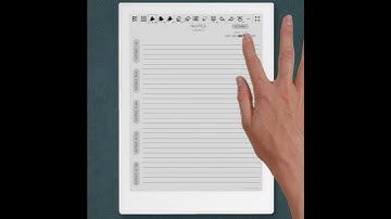 Supernote Digital Notebook - Hyperlinks Navigation Showcase