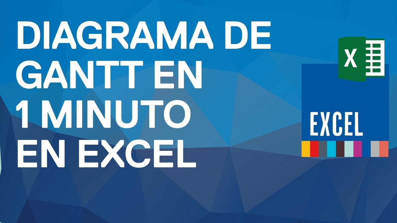 Cómo hacer un diagrama de Gantt en 1 minuto con Excel 2010 