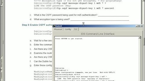 OSPF Authentication Part 2