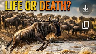 MAASAI MARA: Epic Wildebeest Crossing 2026 | Great Migration Kenya 4K