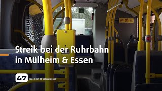 Studio 47 .Live Streik Bei Der Ruhrbahn In Mülheim & Essen