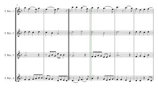 Aequale in D Minor (Opus 817) with Four Tenor Recorders #danielhaymusic #danielhay
