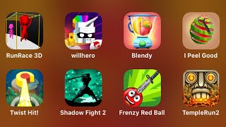 Run Race 3D, Will Hero, Blendy, I Peel Good, Twist Hit, Shadow Fight 2, Frenzy Red Ball,Temple Run 2 screenshot 2