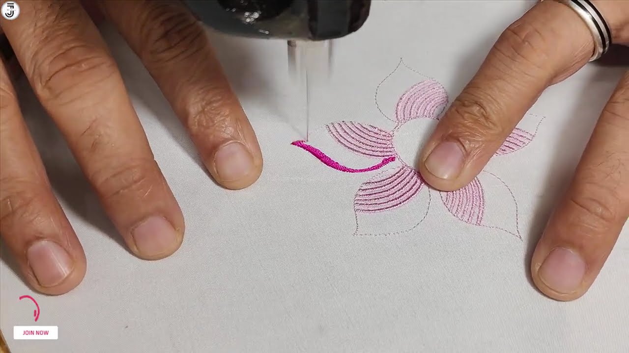 Unique Machine Embroidery Flower Design | Beautiful & Elegant Pattern