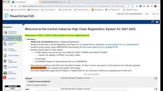 How to use Powerschool for class registration