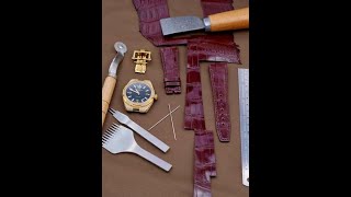 Handcrafted luxury alligator leather watch band | DRWATCHSTRAP