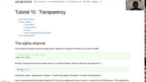 OpenGL Tutorial 10 - Transparency