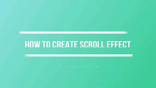PowerPoint Tutorial : How to create Scroll Effect using Line Animation