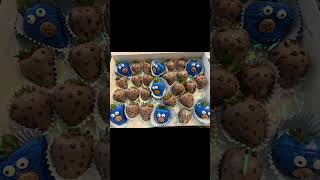 Cookie monster these strawberries