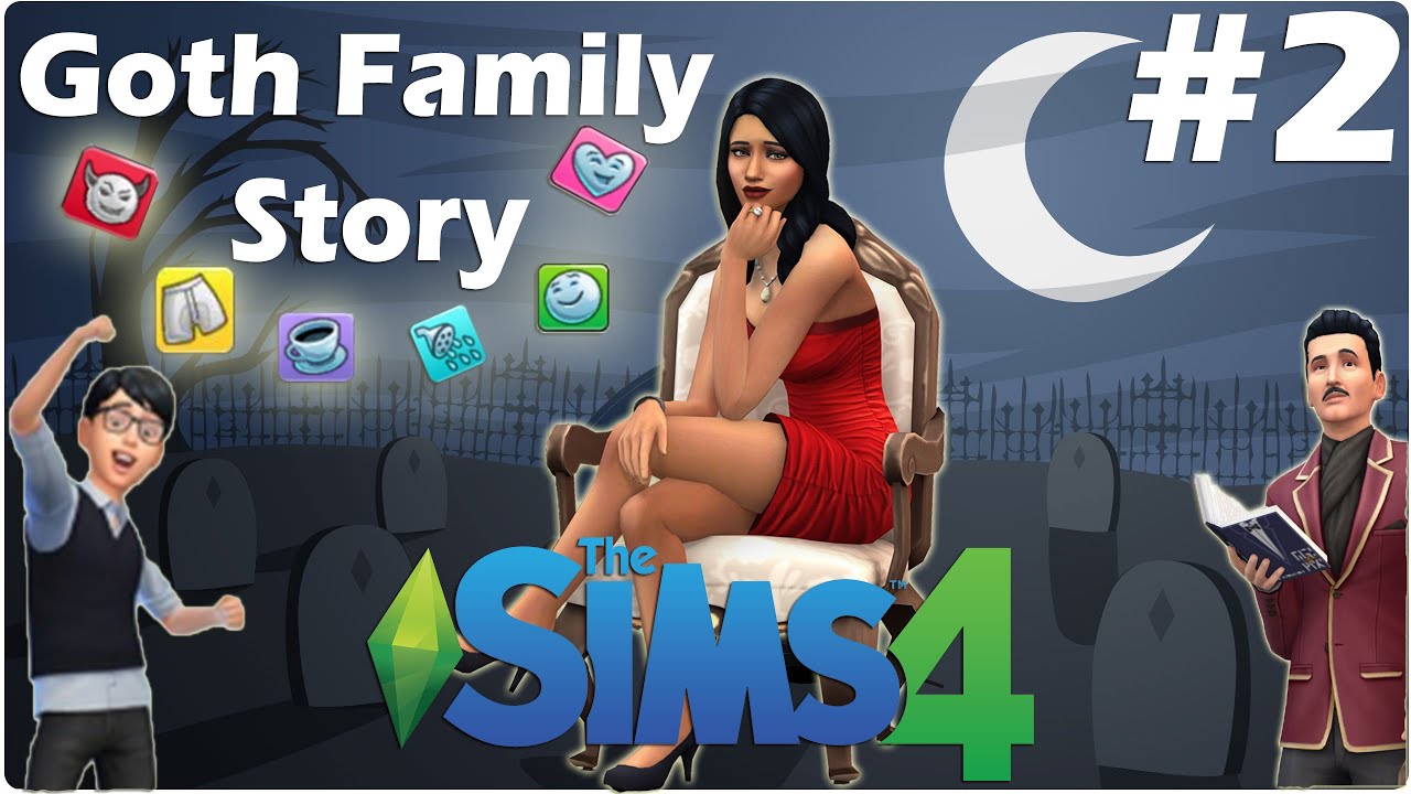 The Sims 4 Goth Family Story (ROMANA/HD) #2