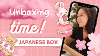 TRAVEL JAPAN | UNBOXING SAKURA JAPANESE SNACK BOX | CHERRY BLOSSOMS SAKURACO HANAMI