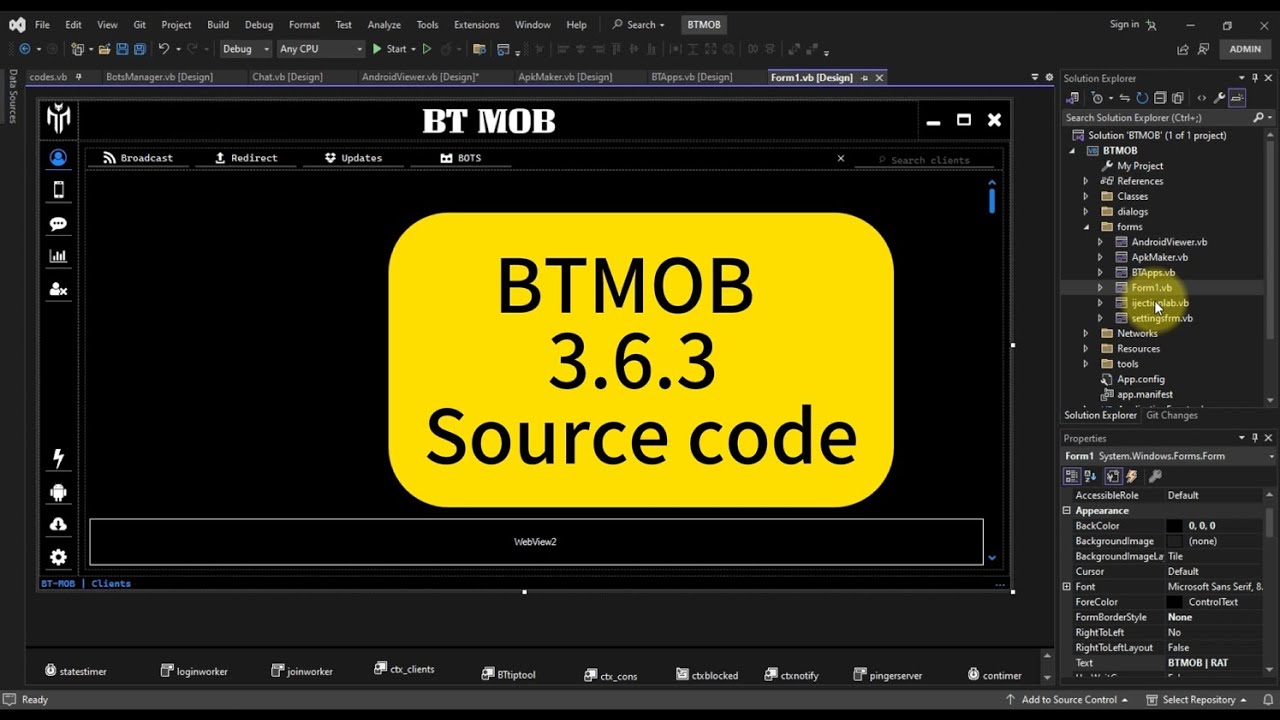 BTMOB Source code 3.6.3，Craxsrat Source code，最强科技远控源代码. - YouTube