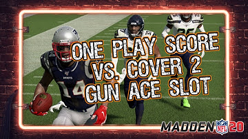 One Play TD vs. Cover 2 from Gun Ace Slot Offset in Madden 20