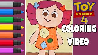 Toy Story 4 Dolly Coloring Video