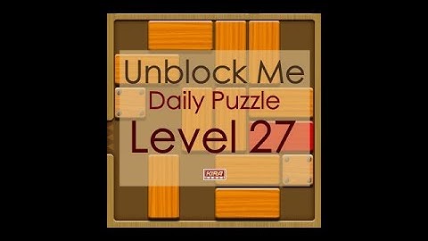 Unblock Me - Daily Puzzles Level 27