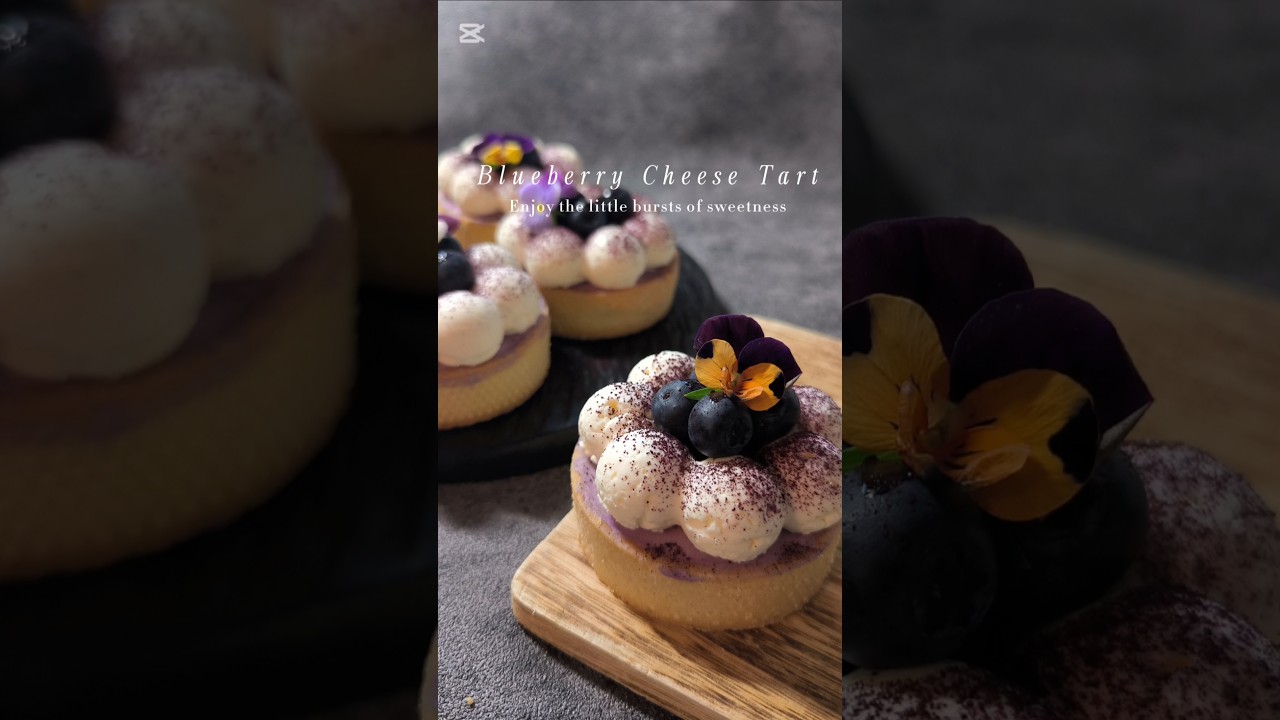 Blueberry cheese tart 