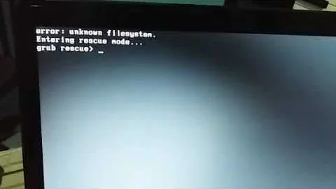 O que fazer quando entra no GRUB Rescue?