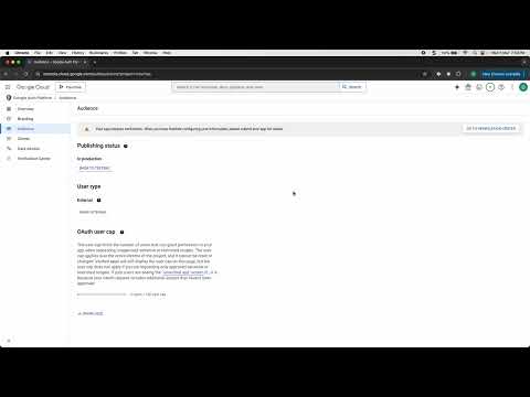 Google Analytics Verification request for sensitive scope