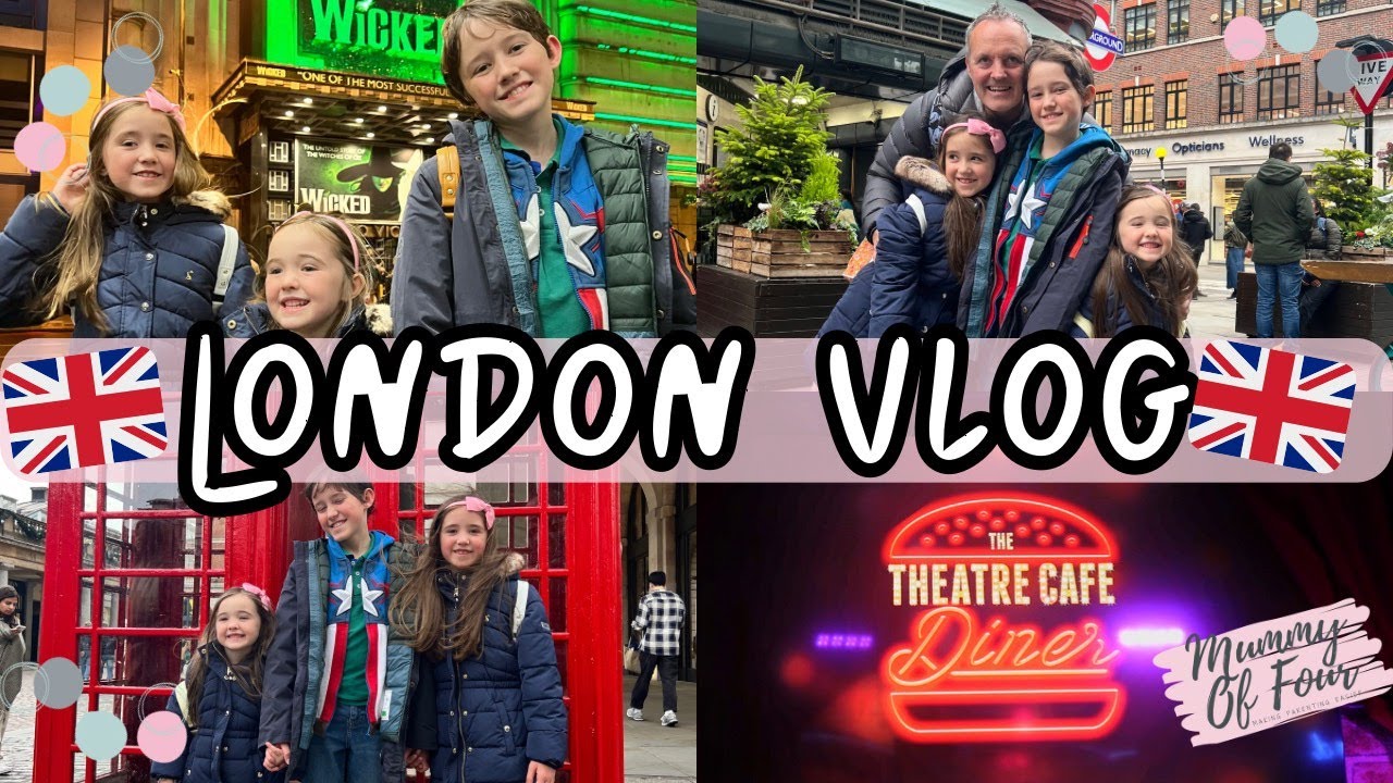 💚 Wicked 🎭 Theatre Cafe Diner 🚆 & London Underground 🇬🇧 London Mini Break With Kids Vlog 1