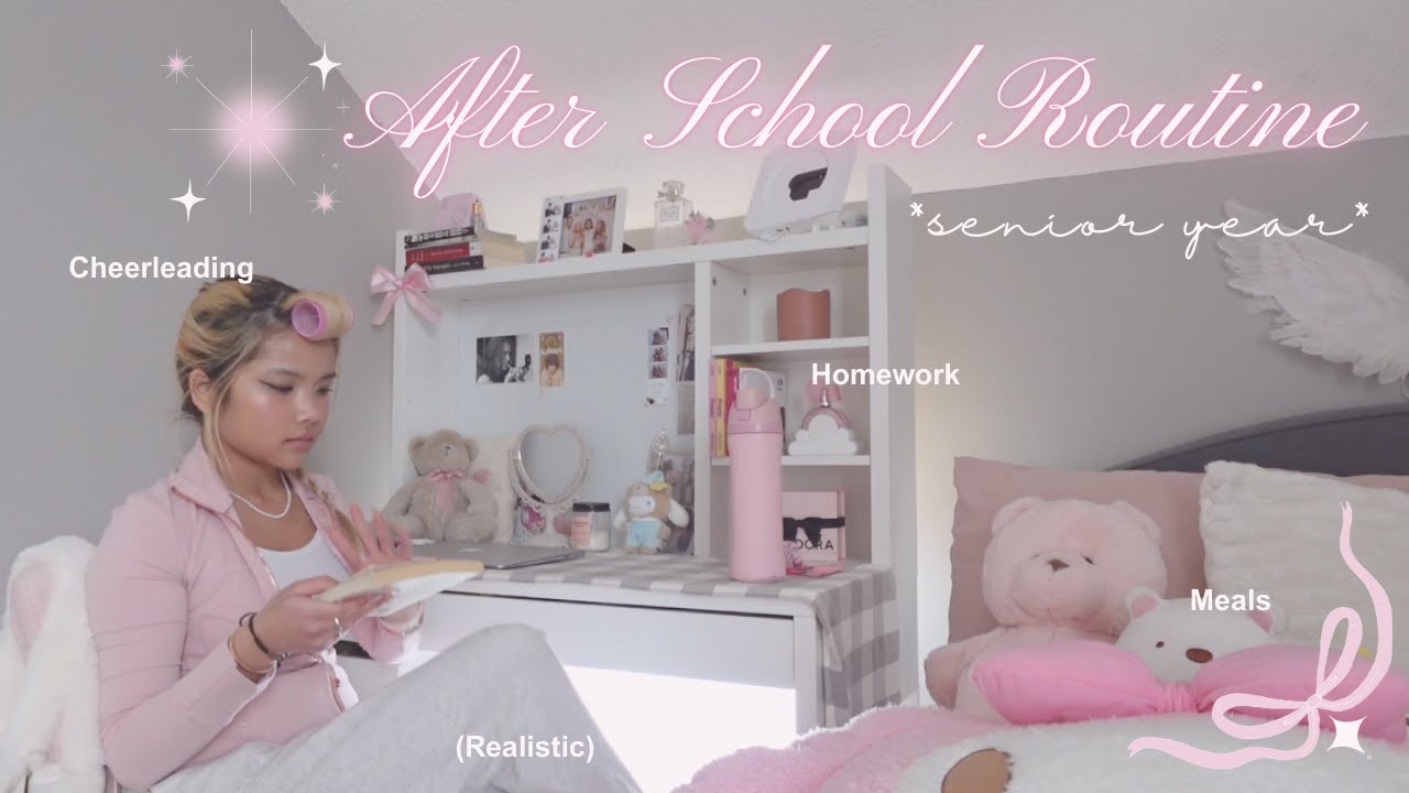 AFTER SCHOOL ROUTINE ౨ৎ : homework, meals, & cheerleading *senior year edition*