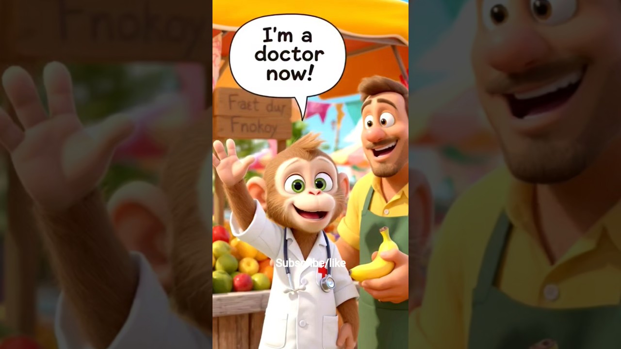 a monkey became an doctor