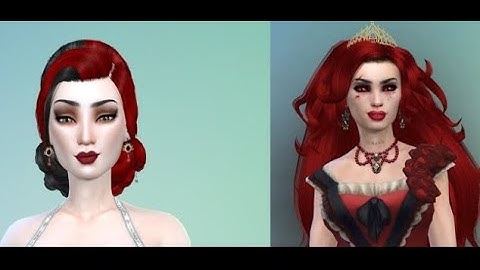 The Sims 4 Vampire Queen - Creating a sim in The Sims 4