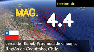 😱🚨  Terremoto cerca de Illapel, Provincia de Choapa, Región de Coquimbo, Chile actualizaciones en vi