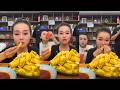 ASMR MUKBANG Massive Pile of Sweet Jackfruit &amp; Spicy Chili Sauce Eating Sounds