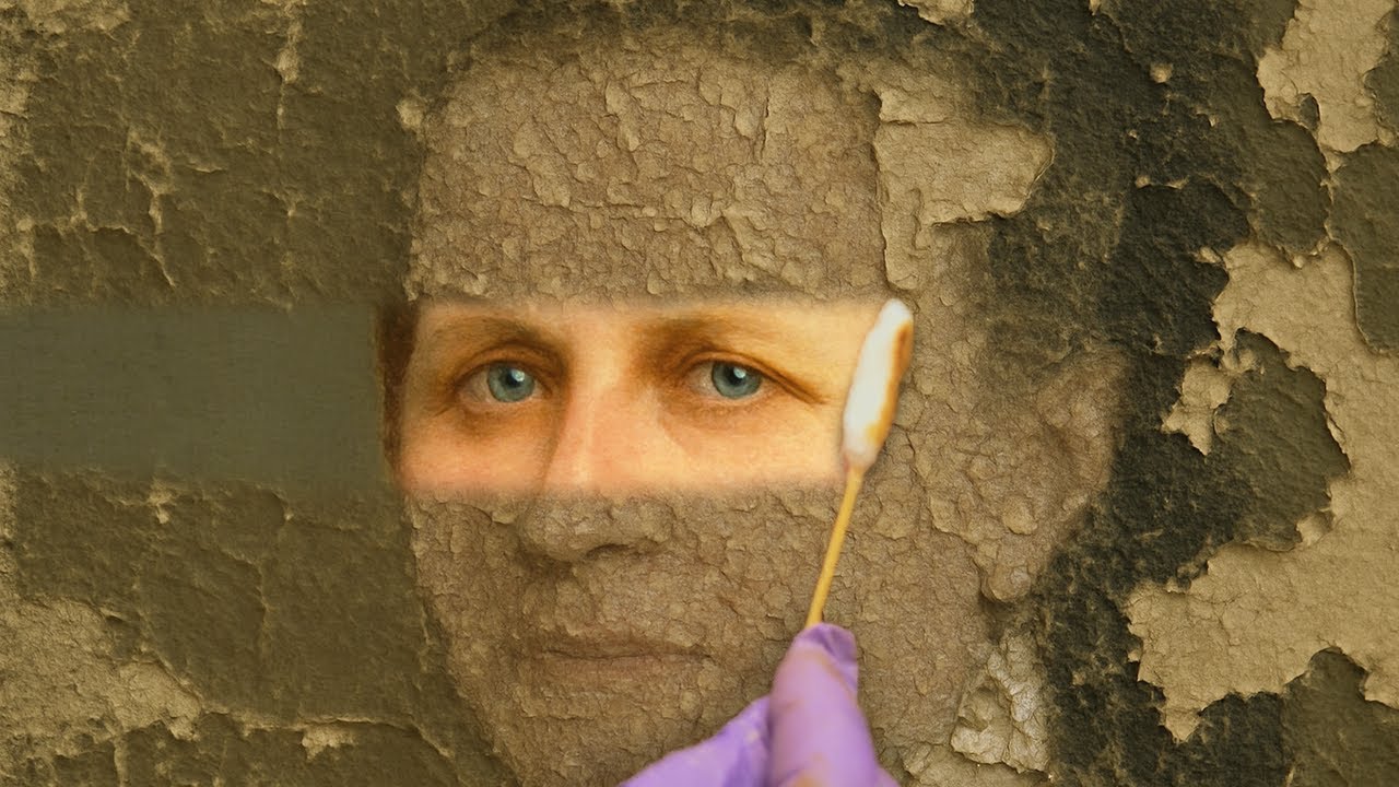 When A Professional Restores An Old Oil Painting