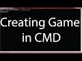 Cration de jeu en cmd