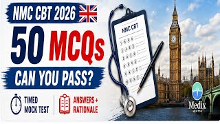 NMC CBT Mock Test 4 Part-2 (351-400) MCQS Sample Questions | 2026 and beyond #cbt2exam #nmcCBTCBT