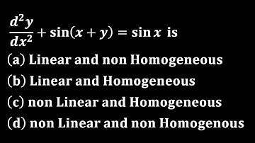 homogeneous linear differential equation cucet 2021 engineering iit jam mathematics gate