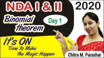 Binomial theorem | NDA Practice Questions | Day 1 | NDA | Chitra M. Parashar | The Tutors Academy