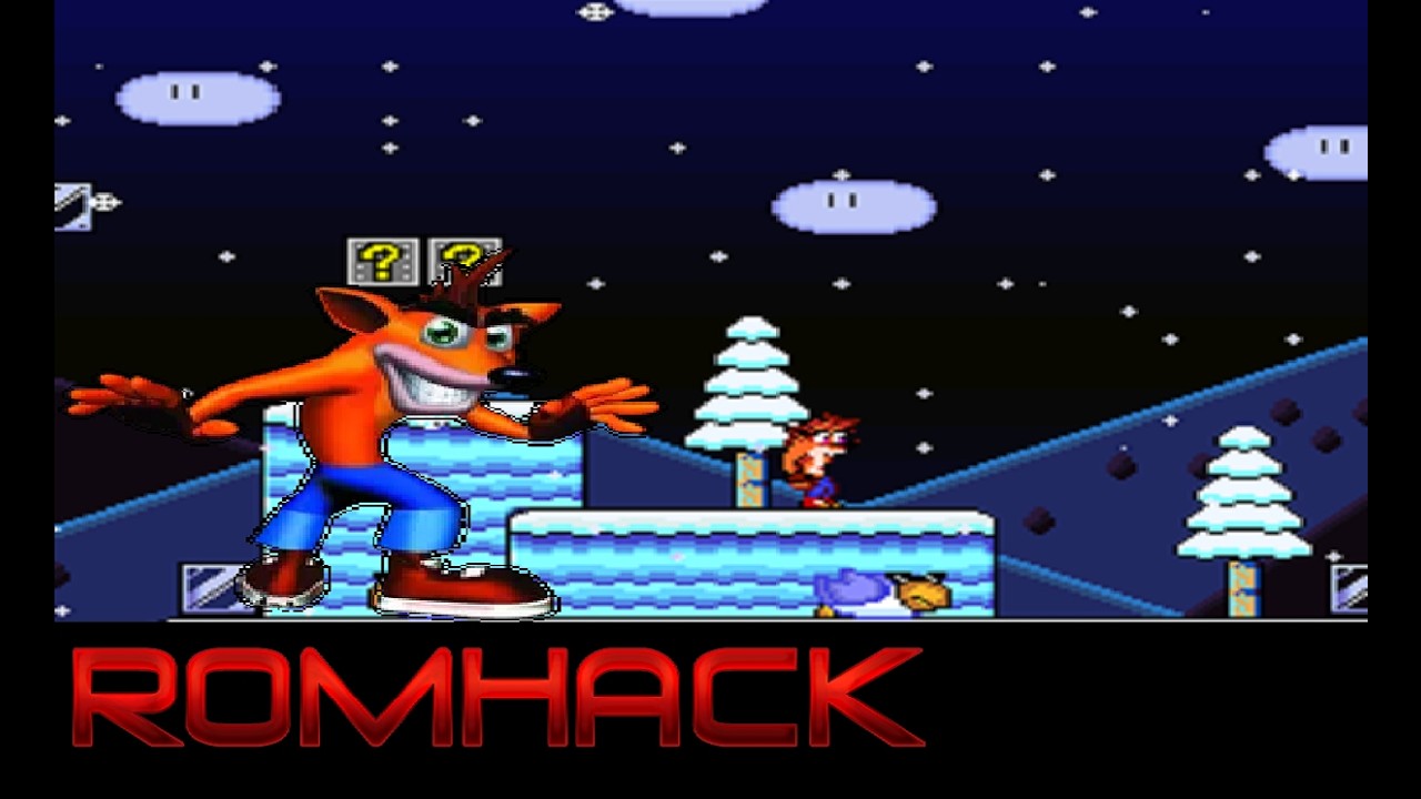 ROMHACK Crash Bandicoot en Super Mario World
