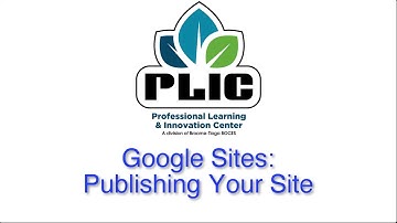 Google Sites: Publish Your Site