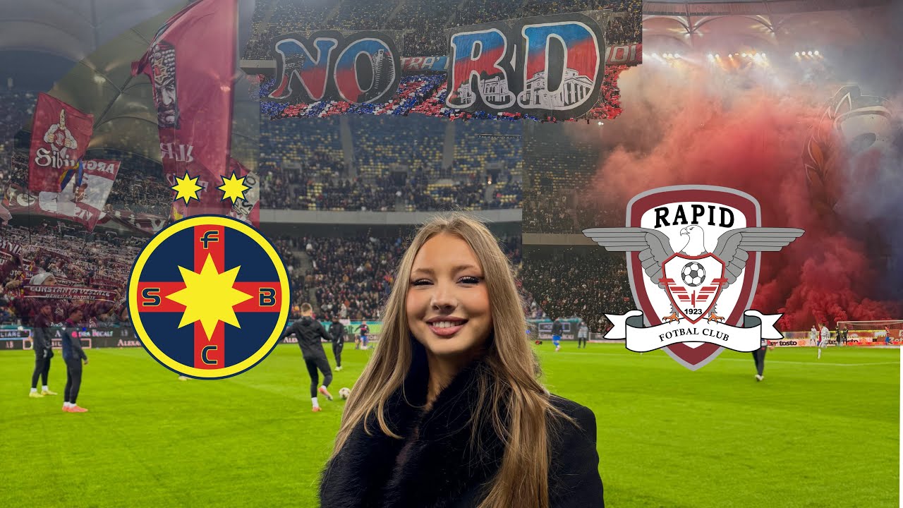 Derby de la firul ierbii⚽️FCSB-RAPID🇷🇴 Te iau cu mine la meci🤩
