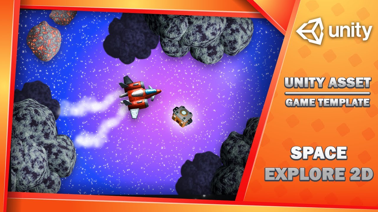 Space Explore 2D - Game Template, video preview 4