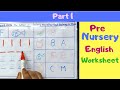 Pre Nursery English Worksheet | play group English Worksheet | English Worksheet |Playgroup Syllabus