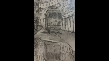 Thumbnail of City of dreams, where every street corner sings a different tune🤎 #sketch #retroart #vintage #90s