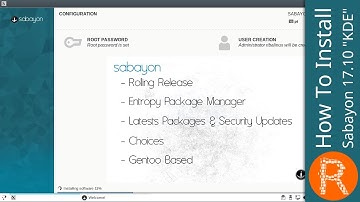 How To Install Sabayon 17.10 "KDE"