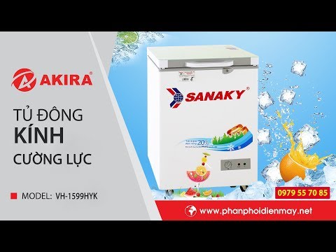 TỦ ĐÔNG KÍNH CƯỜNG LỰC SANAKY VH-1599HYK | DUNG TÍCH 100 LÍT